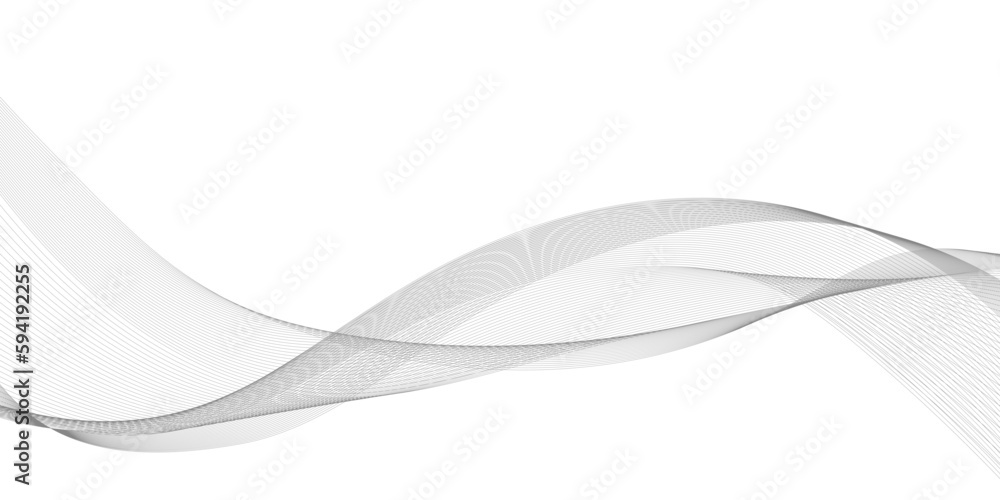 Tech grey abstract wave digital element for design. Curved wavy line design element Tech grey abstract wave digital element for design. Curved wavy line design element