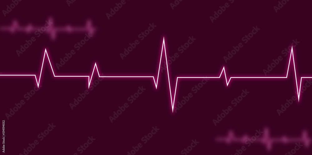 heartbeat line icons on black background. heart beat on monitor. Abstract background design. Background design. Vector design. İllustration.