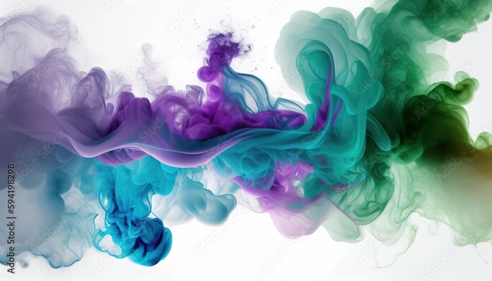 Color Smoke Wave abstract multi color Background