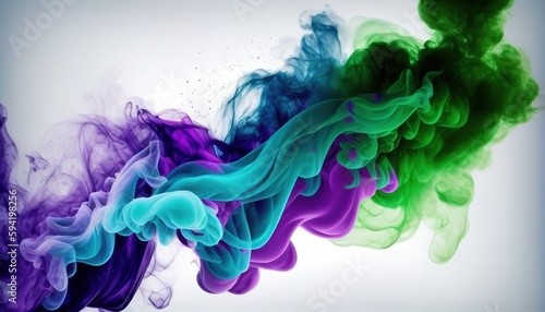 Color Smoke Wave abstract multi color Background