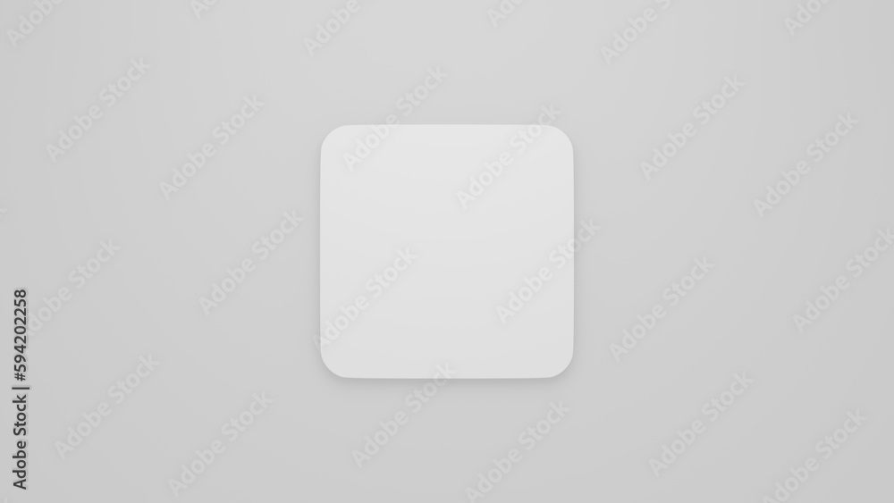 Minimal isometric White box mock up model 3D top view with shadow. isolated blank cardboard or white container box package template on white background Minimal isometric White box mock up model 3D top view with shadow. isolated blank cardboard or white container box package template on white background