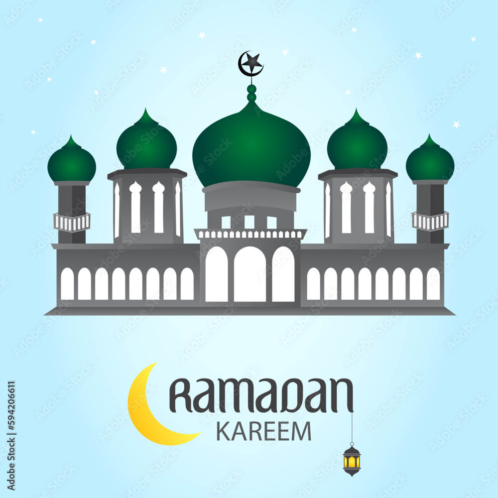 Ramadan Kareem muslim greeting background