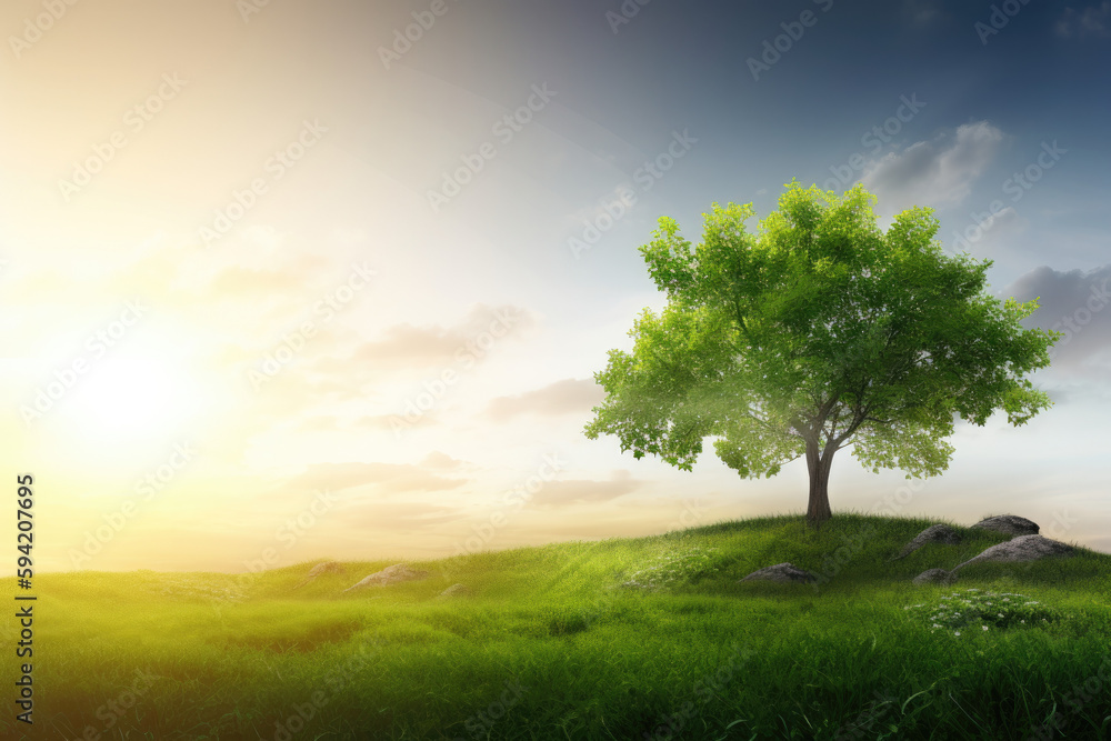 Fototapeta premium Sustainability, generative ai