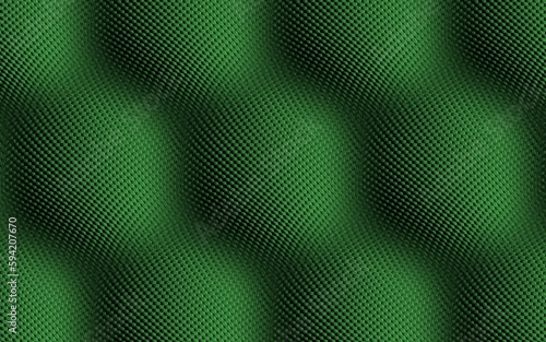 Illustration of a green 3D textured patterned background