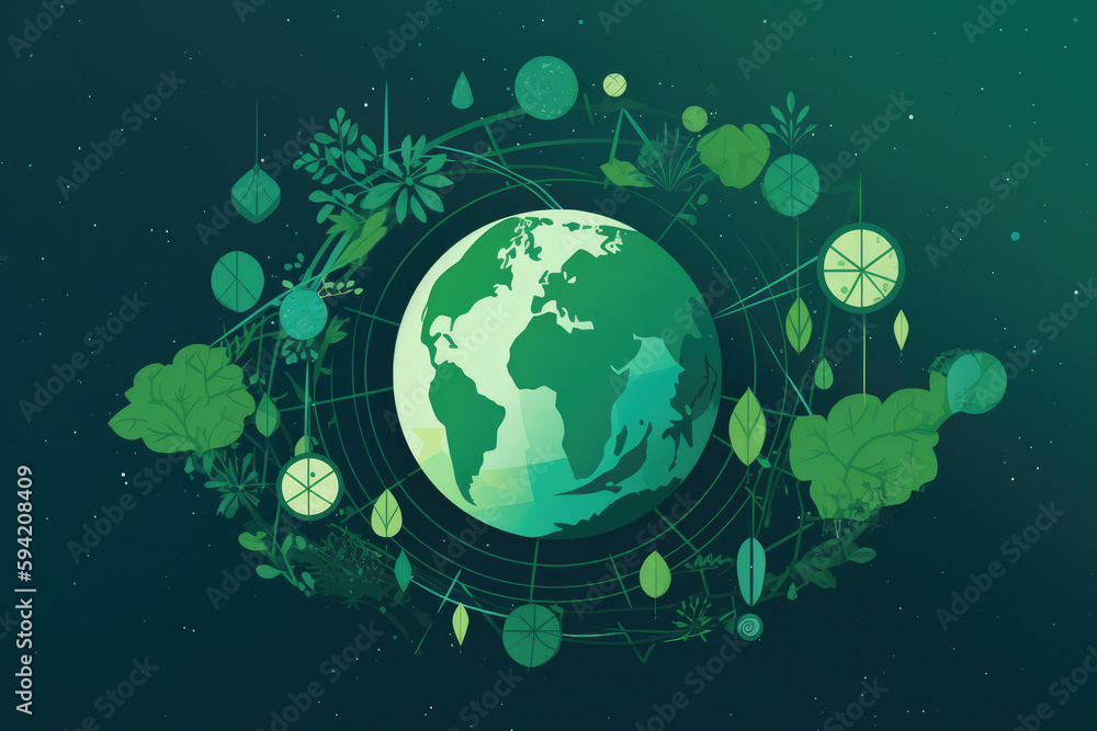 Fototapeta premium Sustainability, generative ai