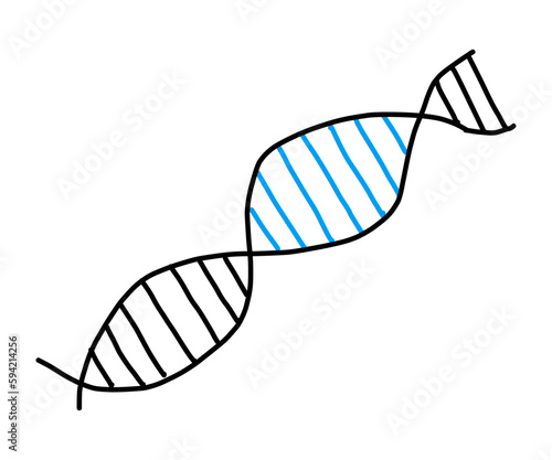 Abbildung von DNA als einfaches Icon