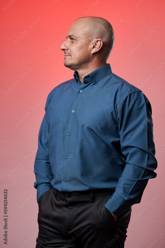 Fototapeta premium Businessman with hands in pockets