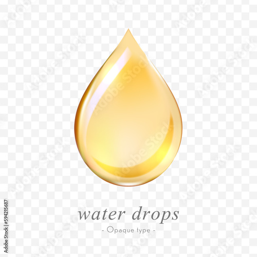 water drops vector data (opaque type that does not allow the background color to pass through)
