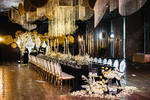 Obraz na plátne Luxury wedding reception