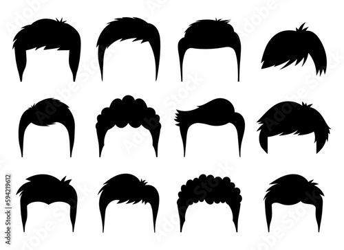 Man hair vector design illustration isolated on white background