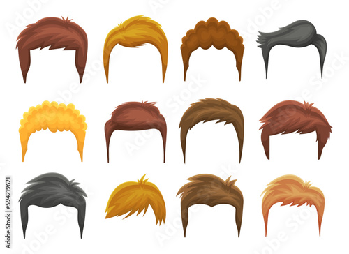 Man hair vector design illustration isolated on white background