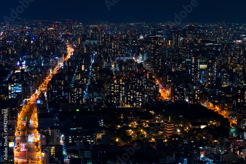 大阪市の夜景