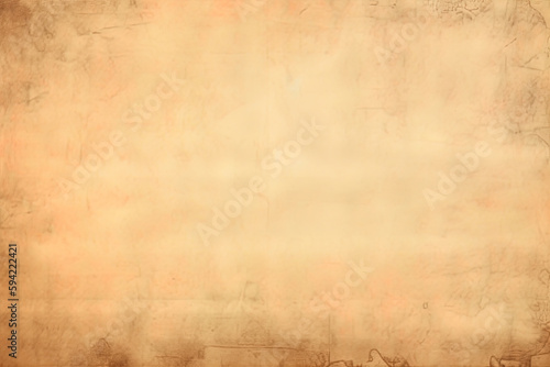 an old paper background in the style of light beige and dark amber. Created with Generative AI Technology