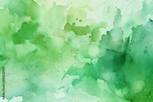 Green watercolor abstract background