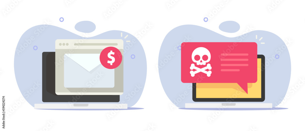 Mail email digital money marketing income received vector icon graphic illustration, electronic envelope cash invoice reminder notice message online, scam fraud alert caution malware notification tech Mail email digital money marketing income received vector icon graphic illustration, electronic envelope cash invoice reminder notice message online, scam fraud alert caution malware notification tech
