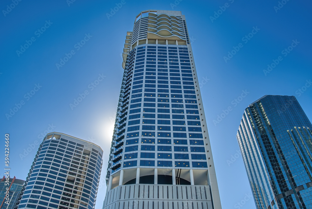Brisbane modern skyline on a sunny day, Australia Brisbane modern skyline on a sunny day, Australia