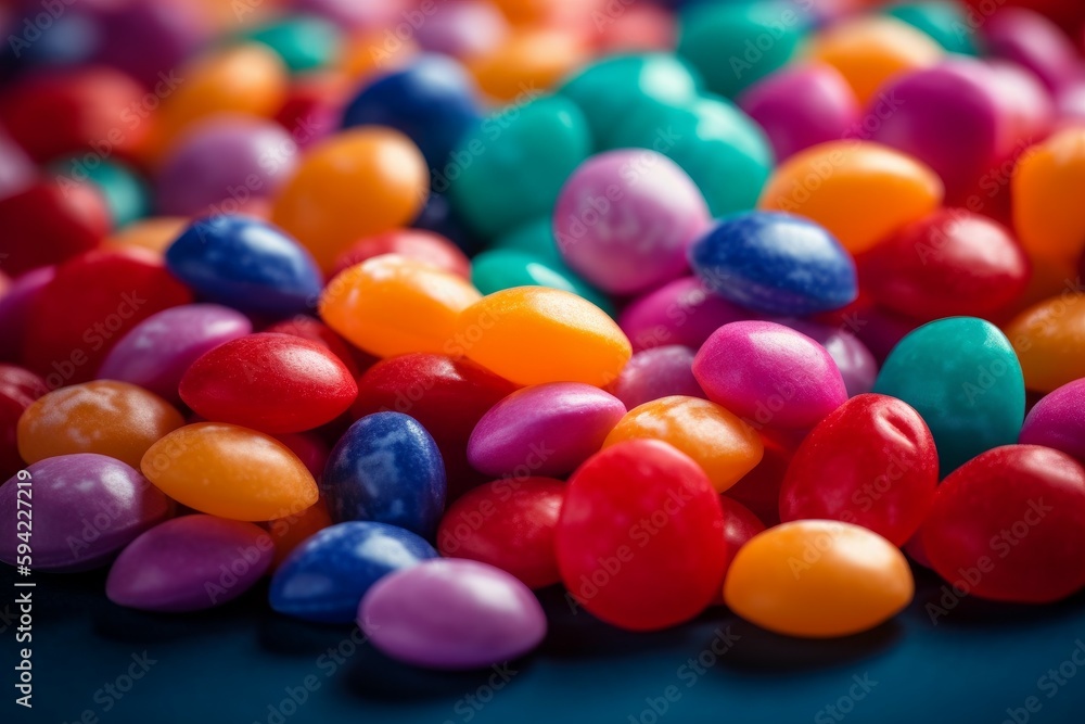 Colorful candy closeup. Generate Ai Colorful candy closeup. Generate Ai