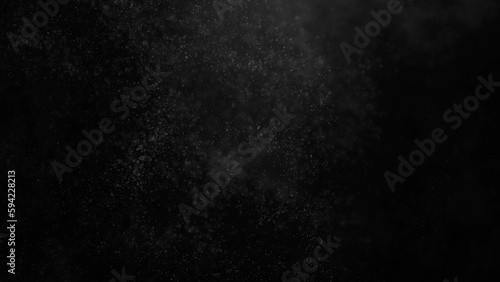 Billede på lærred Flickering Particles, random motion of particles