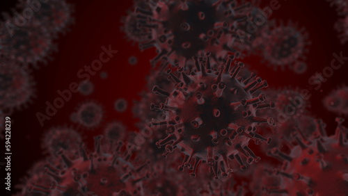 Coronavirus COVID-19 medical animation. The virus model is realistic.