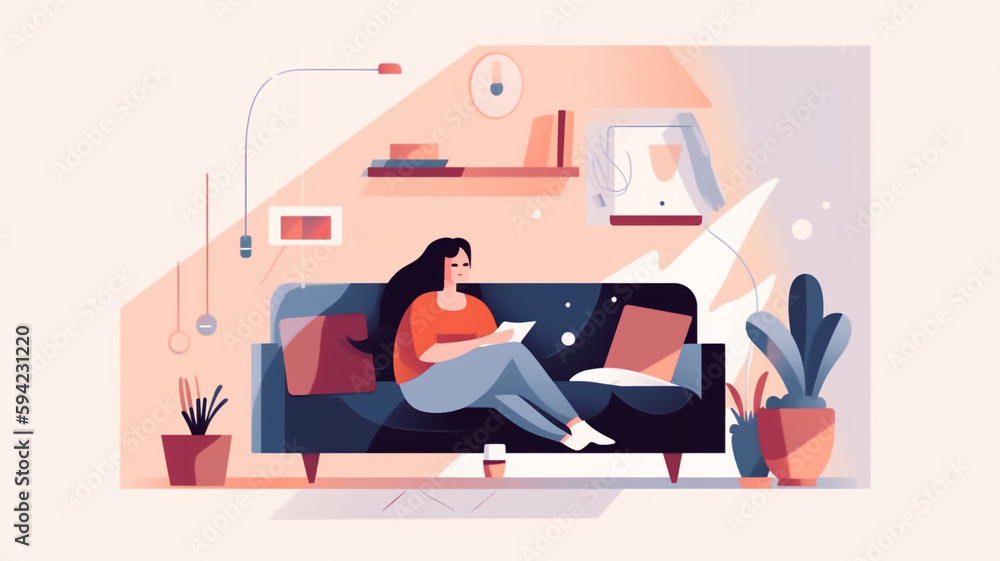 woman on couch reading woman on couch reading