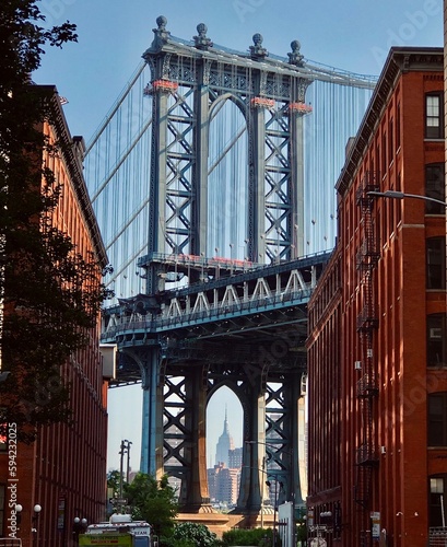 Fototapeta Naklejka Na Ścianę i Meble -  DUMBO, The Manhattan Bridge