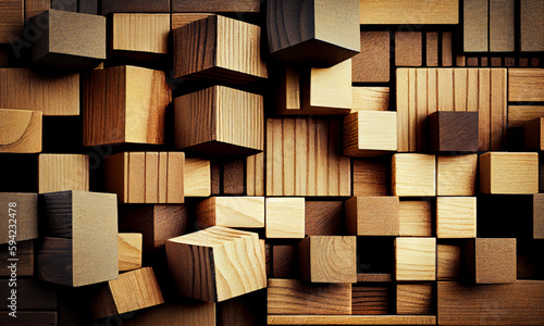 3d  wood  geometric