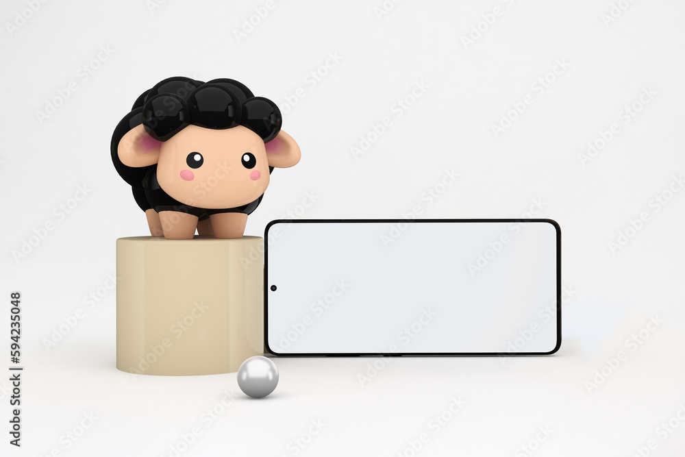 Adha Mobile Screen Front Side In White Background Adha Mobile Screen Front Side In White Background