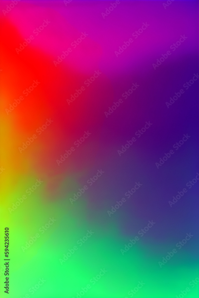 Synthwave rainbow gradient. Generative AI