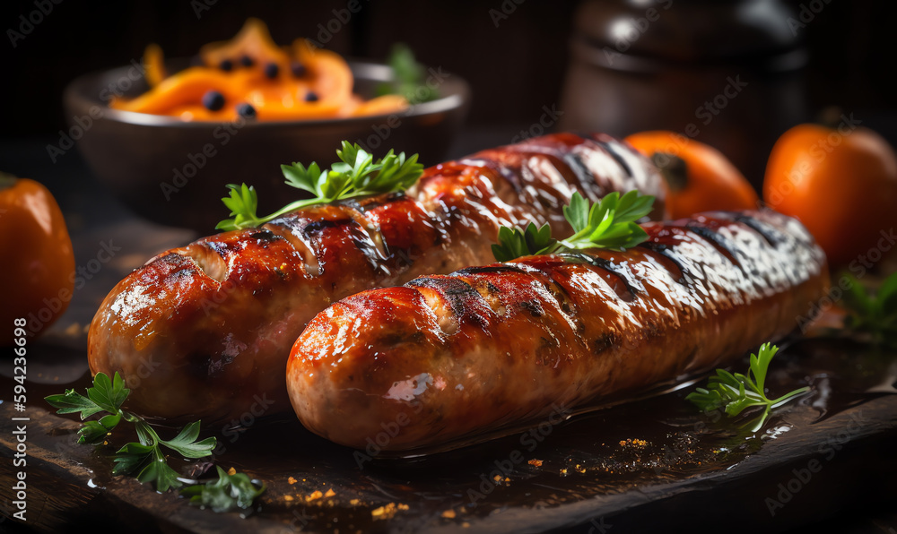 grilled sausages - generative ai grilled sausages - generative ai