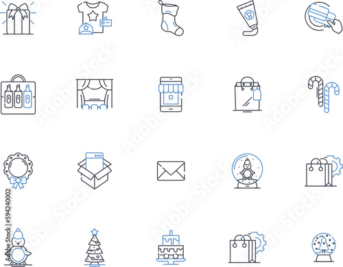Perks line icons collection. Rewards, Benefits, Advantages, Incentives, Bonuses, Gratifications, Privileges vector and linear illustration. Treats,Goodies,Perquisites outline signs set