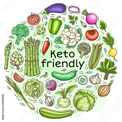 Keto friendly vegetable products for the keto diet
