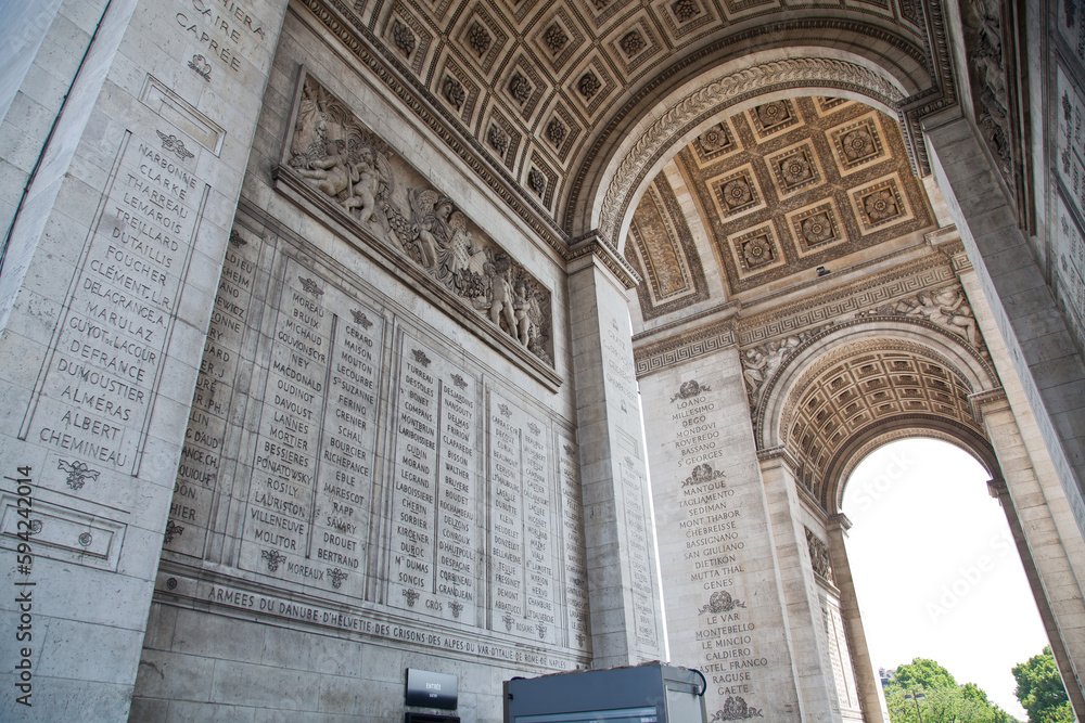 Paris, detail Arc de Triomphe 