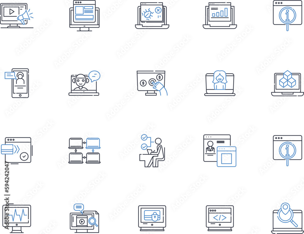 Growing nerks line icons collection. Evolution, Adaptation, Development, Maturation, Progression, Expansion, Improvement vector and linear illustration. Learning,Advancement,Enrichment outline signs
