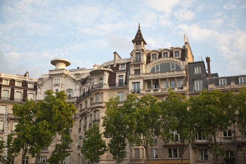 Typical apartment buildings in Paris, France.