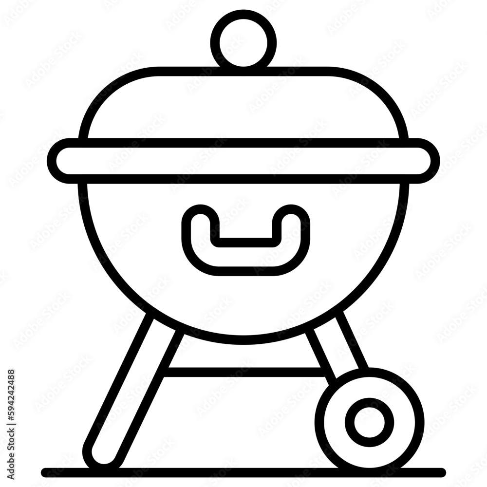 An amazing Bbq grill vector design in modern style, easy to use icon An amazing Bbq grill vector design in modern style, easy to use icon