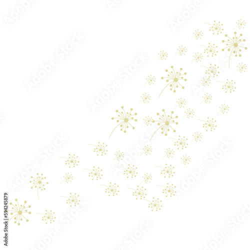 Dandelion Logo, Vector Plant Dandelion flower, Design Icon Template