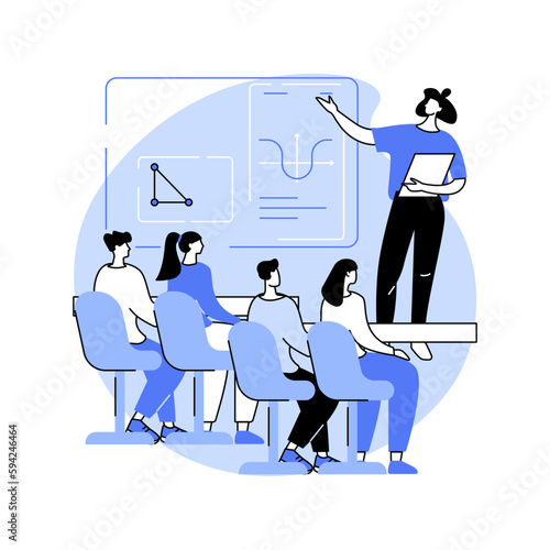 University lecture isolated cartoon vector illustrations.