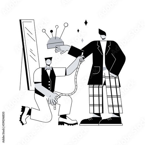 Fashion design abstract concept vector illustration.