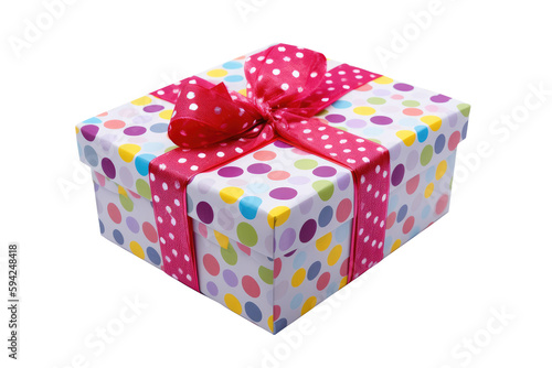 Colorful gift box isolated on transparent background © Areerat