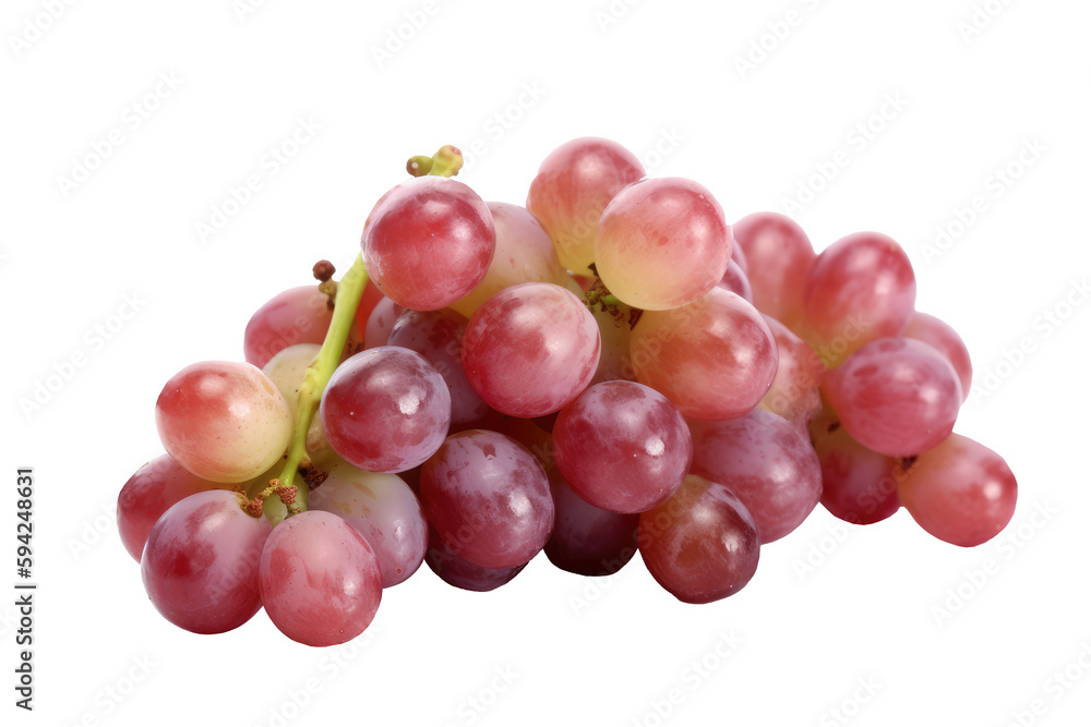 Grape isolated on transparent background. Generative Ai Grape isolated on transparent background. Generative Ai
