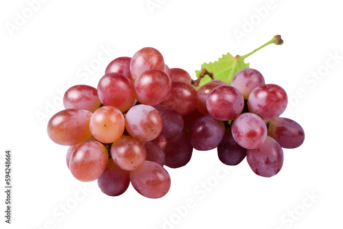 Grape isolated on transparent background. Generative Ai