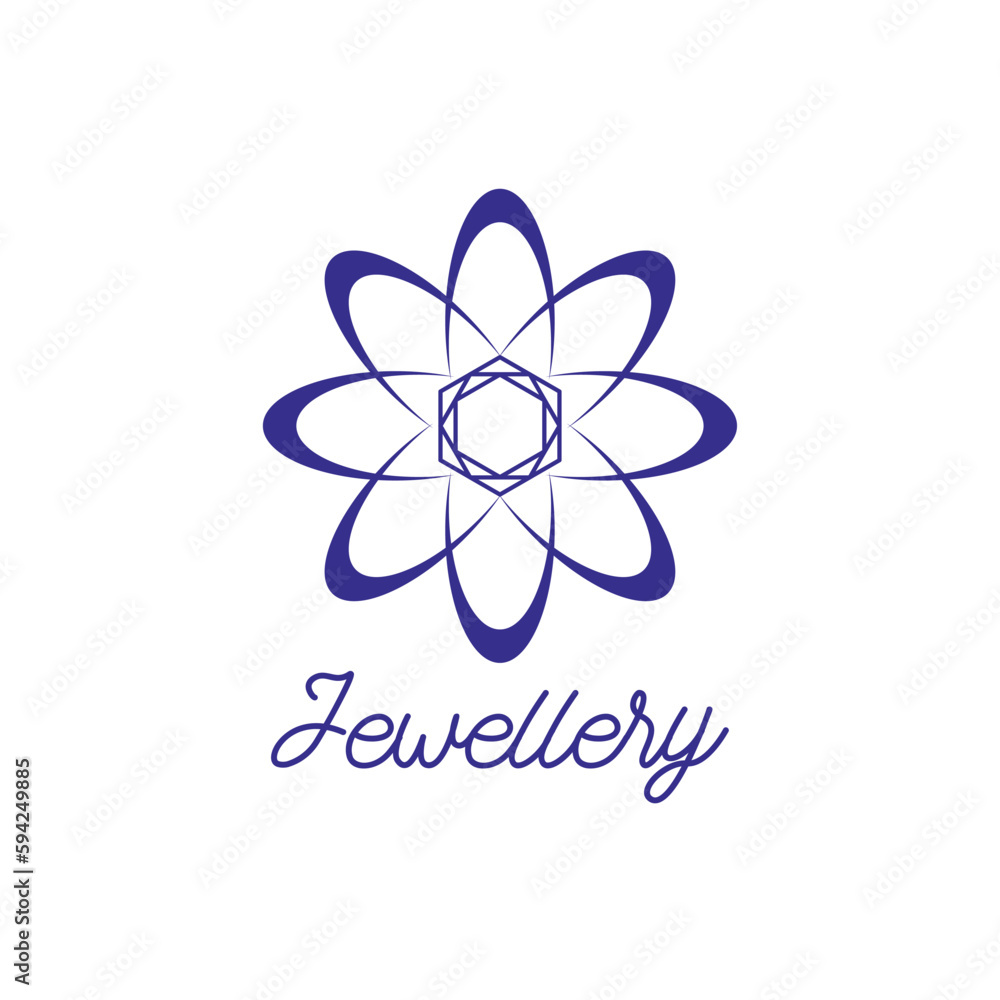 Jewelry logo on white background. vector illustration Jewelry logo on white background. vector illustration