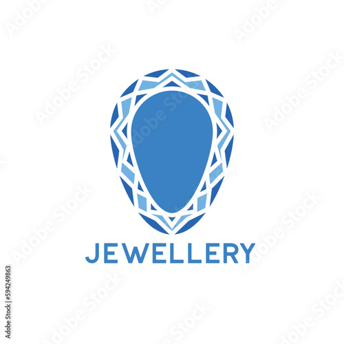 Jewelry logo on white background. vector illustration