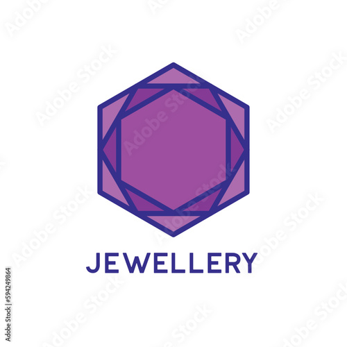 Jewelry logo on white background. vector illustration
