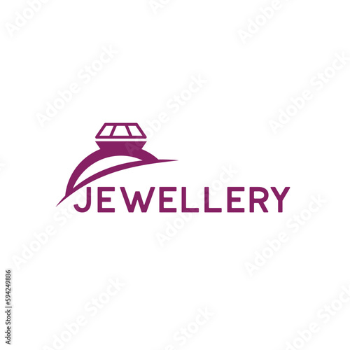Jewelry logo on white background. vector illustration