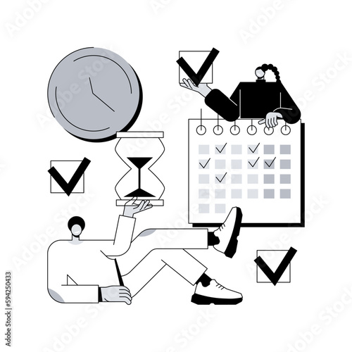 Planning abstract concept vector illustration.