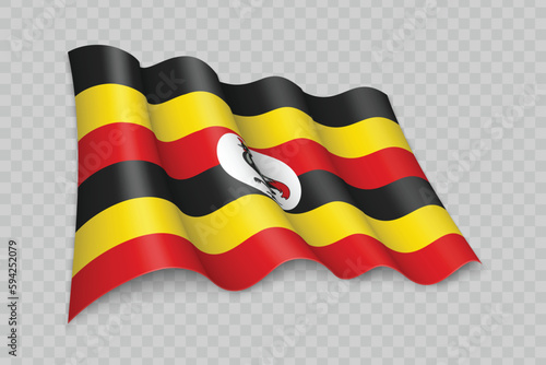 Free Download 3D Realistic waving Flag of Uganda - GFXLoad