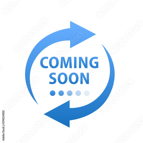 Coming soon loading. no image, no video available. simple coming soon page. Modern icon coming soon banner. Flat web ethics element. Vector illustration