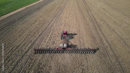 TRACTOR PLANTING SOYBEANS