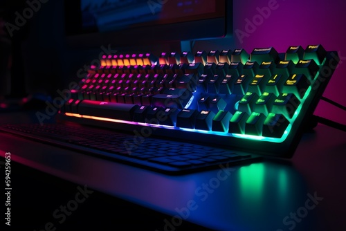 Gaming keyboard created using AI Generative Technology